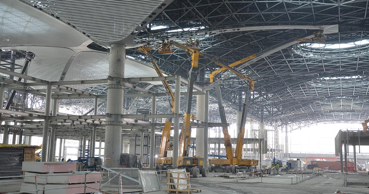 İstanbul Grand Airport Terminal Ana Bina Çatı Altı Asma Tavan İmalat ve Montaj İşleri